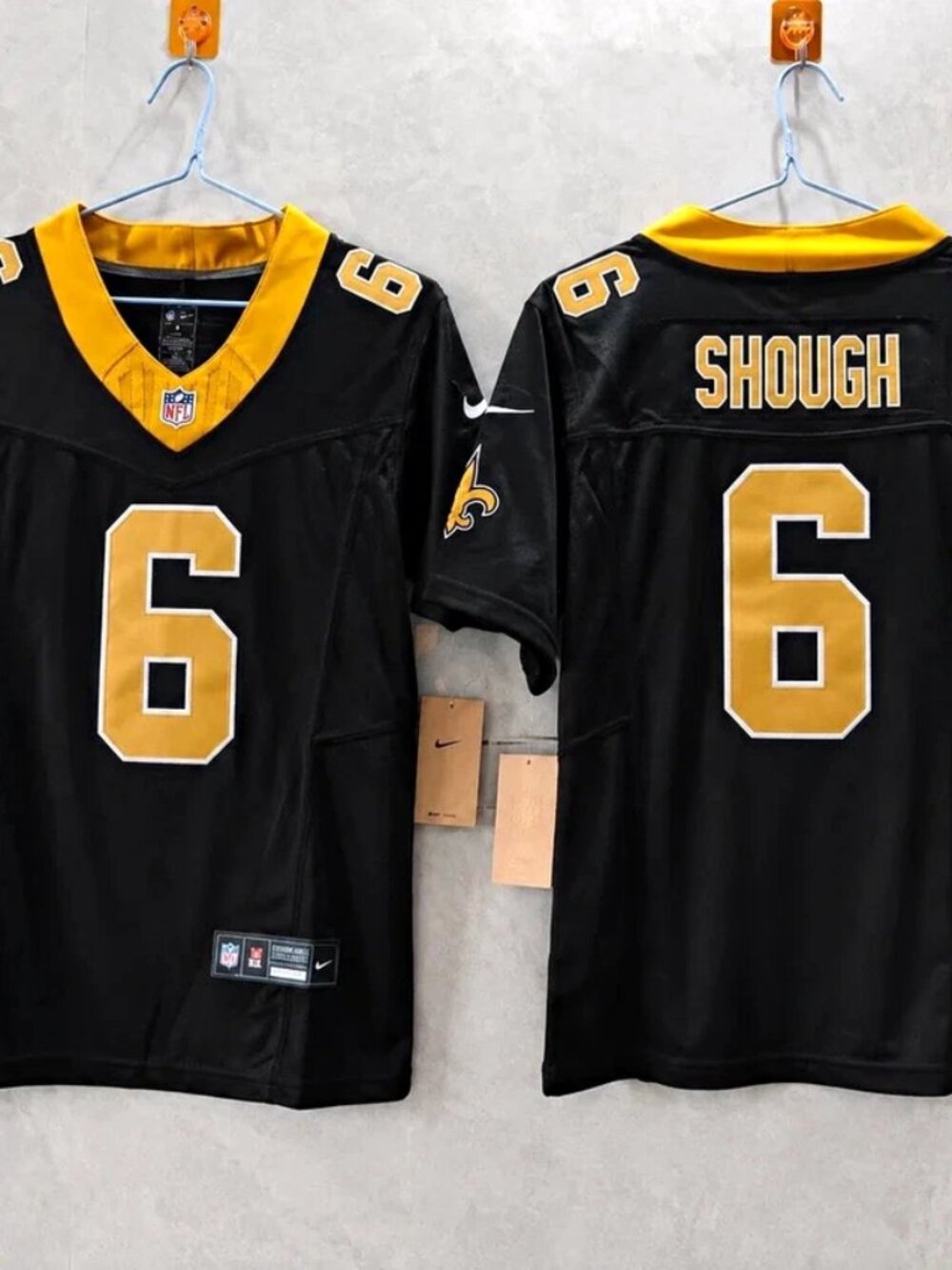 Tyler Shough Black Jersey Vapor Stitched